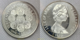 2623 MAN 1979 MAN 300 ANIVERSARIO 1 CROWN 1979 SILVER PLATA - Île De  Man