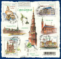 France Oblitération Cachet à Date BF N° F 4637 - Capitales Européennes - Copenhague - Oblitérés