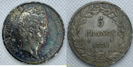 2285 FRANCIA 1830 LOUIS PHILIPPE I 5 FRANCS 1830 A - Other & Unclassified