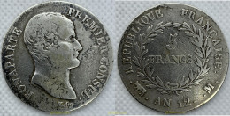 2311 FRANCIA 1804 BONAPARTE 5 FRANCS M TOULOUSE AN 12/XI (1803-1804) - Other & Unclassified