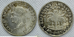2338 BOLIVIA 1857 BOLIVIA 4 SOLES SIMON BOLIVAR 1857 - Bolivië