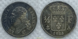2436 FRANCIA 1824 LOUIS XVIII 1824 1/4 FRANC - Other & Unclassified