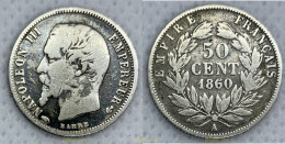 2482 FRANCIA 1860 NAPOLEON III 50 CENT 1860 A - Andere & Zonder Classificatie