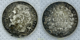 2507 FRANCIA 1852 50 CENTIMES LOUIS-NAPOLÉON 1852 PARIS A - Other & Unclassified