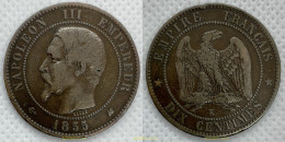 2519 FRANCIA 1855 NAPOLEON III 10 CENTIMES 1855 - Other & Unclassified
