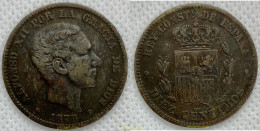 2539 ESPAÑA 1878 ALFONSO XII 10 CTS BARCELONA OM 1878 - Verzamelingen