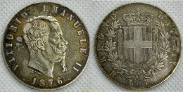 2542 ITALIA 1876 ITALY 5 LIRE 1876 VITTORIO EMANUELE II - To Identify