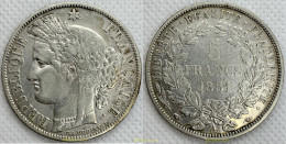 2553 FRANCIA 1851 FRANCE 5 FRANCS 1851 A PARIS - Altri & Non Classificati