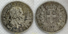2577 ITALIA 1863 VITTORIO EMANUELE II 1 LIRA 1863 - Da Identificare