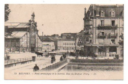 Carte Postale Ancienne - Non Circulé - Dép. 90 - BELFORT - Pont Stratégique, Marché, Rue Du Docteur FRERY - Belfort - Ville