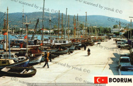 Turkey, A View From Muğla, Bodrum Port (Original Postcard, 1970/80, 10x15 Cm.) * - Turkey