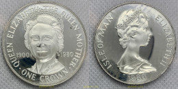 2622 MAN 1980 MAN 1 CROWN 1980 - Eiland Man