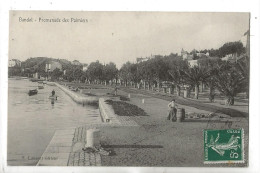 Bandol (83) : La Promenade Des Palmiers Prise De La Jetée  En 1910 (animé) PF. - Bandol