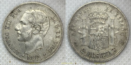 2743 ESPAÑA 1882 2 PESETAS ALFONSO XII 1882 - Collections