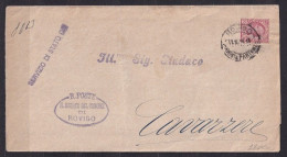 ITALY. 1924/Rovigo, Single Franking Folded Envelope/Servicioo Di Stato. - Publicity