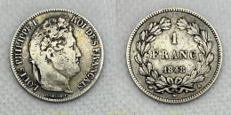 2848 FRANCIA 1848 FRANCE 1 FRANC 1848 A - LOUIS PHILIPPE I - Other & Unclassified