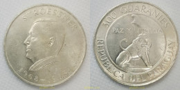 2909 PARAGUAY 1973 PARAGUAY 300 GUARANIES 1973 STROESSNER PLATA SILVER - Paraguay