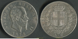 2938 ITALIA 1876 ITALY 5 LIRE 1876 VITTORIO EMANUELE II - Da Identificare