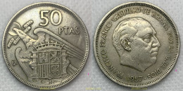 3011 ESPAÑA 1957 ESPAÑA 50 PESETAS 1957 BA BARCELONA - 10 Céntimos