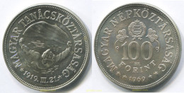 3029 HUNGRIA 1969 HUNGARY 100 FORINT 1969 - Hongrie