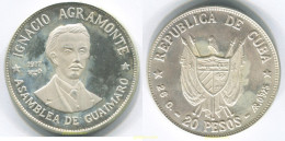 3081 CUBA 1977 20 PESOS 1977 IGNACIO AGRAMONTE. ASAMBLEA GUAIMARO - Cuba