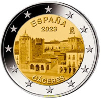 3210 ESPAÑA 2023 ESPAÑA 2 EUROS 2023 CIUDAD VIEJA DE CÁCERES - 10 Céntimos