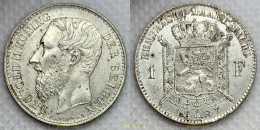 3230 BELGICA 1887 LEOPOLD II KONING DER BELGEN 1887 1 FRANC - 1 Centime