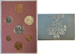 3270 GRAN BRETAÑA 1979 1979 UK ANNUAL PROOF COIN SET - 1/2 Penny & 1/2 New Penny