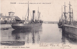 Ostende - Le Bassin Et Le Débarcadère De La St John Cockerill - Oostende