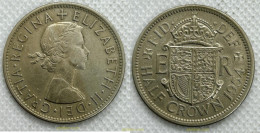 3524 GRAN BRETAÑA 1954 UK ELIZABETH II HALF-CROWN 1954 - Altri & Non Classificati