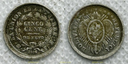 3532 BOLIVIA 1886 BOLIVIA 5 CENTAVOS 1886 - Bolivie