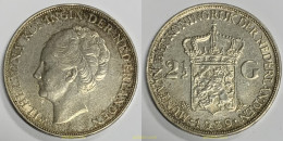 3629 HOLANDA 1939 2 1/2 GULDEN 1939 NETHERLANDS - 1815-1840: Willem I