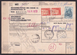 SWITZERLAND. 1972/Zurich, Mixed Franking, Bollettino Di Spedizione/dispatch Note. - Covers & Documents