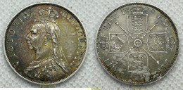 3680 GRAN BRETAÑA 1889 1889 QUEEN VICTORIA DOUBLE FLORIN 2 FLORIN - Guinea