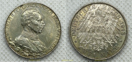 3695 ALEMANIA 1913 GERMANY PRUSSIA DREI 3 MARK 1913 A WILHELM II - Alemania