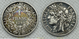 3710 FRANCIA 1849 FRANCE 1849 1 FRANC A - Other & Unclassified