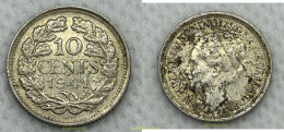 3723 HOLANDA 1941 PAÍSES BAJOS REINA GUILLERMINA 10 CENTS 1941 - 1815-1840: Willem I.