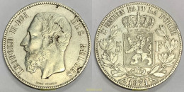 3847 BELGICA 1871 1871 BELGIUM 5 FRANCS LEOPOLD II - 1 Cent