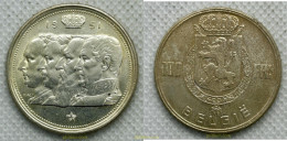 3854 BELGICA 1951 BELGIUM 1951 100 FRANCS - 10 Cents & 25 Cents
