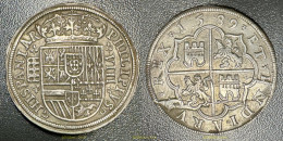 3871 ESPAÑA 1589 FELIPE II 8 REALES 1589 SEGOVIA REF.CC.4300 - Collections