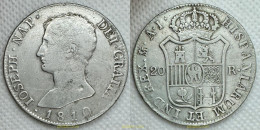 3935 ESPAÑA 1810 JOSE NAPOLEON 1810 20 REALES - Collections