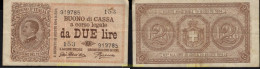 90 ITALIA 1914 ITALIA 2 LIRE 1914 - Biglietti Consorziale