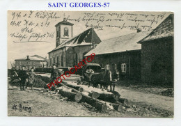 SAINT GEORGES Près De Sarrebourg-57-CARTE Imprimee Allemande-GUERRE 14-18-1 WK-Militaria-FELDPOST 766- - Autres & Non Classés