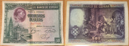 181 ESPAÑA 1928 500 Pesetas Cardenal Cisneros - Otros & Sin Clasificación