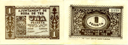 614 ESPAÑA. Emisiones Locales Republicanas 1937 1 Peseta Ajuntament RODA DE TER - Autres & Non Classés