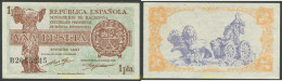 703 ESPAÑA 1937 1 PESETA 1937 REPUBLICA - Otros & Sin Clasificación