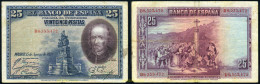 736 ESPAÑA 1928 25 PESETAS 1928 CALDERON DE LA BARCA - Otros & Sin Clasificación