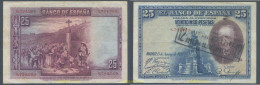 787 ESPAÑA 1928 25 PESETAS 1928 CALDERON DE LA BARCA - Otros & Sin Clasificación