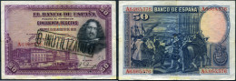 792 ESPAÑA 1928 50 PESETAS 1928 VELAZQUEZ. - Otros & Sin Clasificación