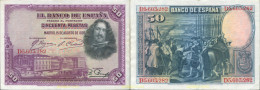 4438 ESPAÑA 1928 50 PESETAS 1928 VELAZQUEZ. - Other & Unclassified